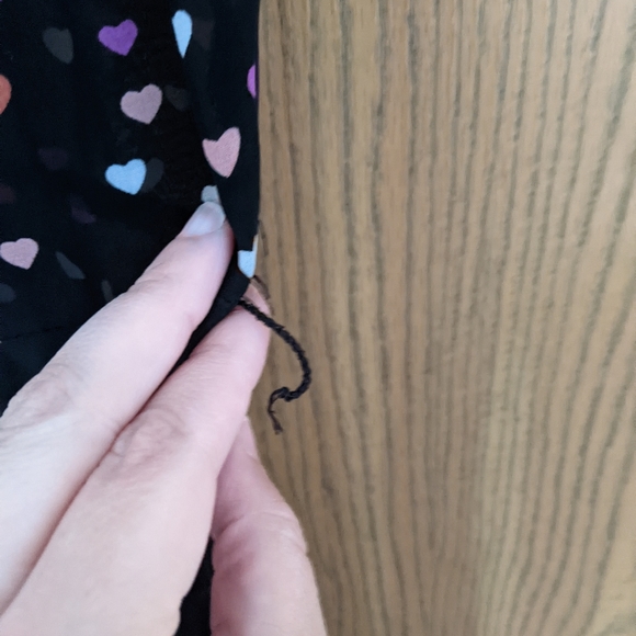 Midi Button Front Heart Print Dress - Picture 8 of 8